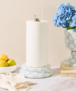 MacKenzie-Childs – Sky Check Paper Towel Holder - Image 2