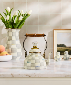 MacKenzie-Childs – Sterling Check 1 Quart Tea Kettle - Image 2