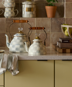 MacKenzie-Childs – Sterling Check 1 Quart Tea Kettle - Image 3