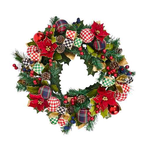 MacKenzie-Childs – Timeless Tartan 26″ Wreath