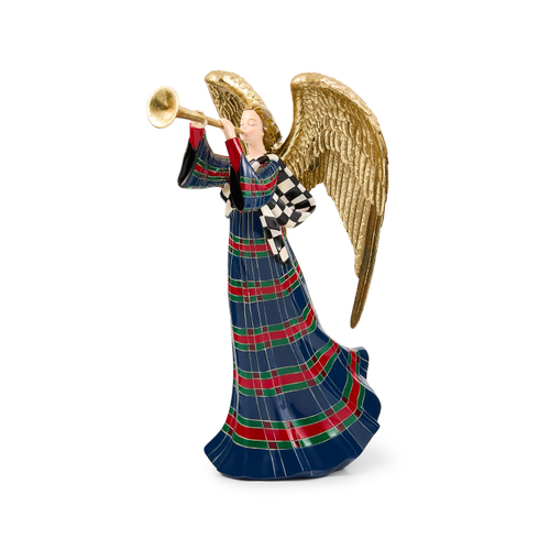 MacKenzie-Childs – Timeless Tartan Angel Figurine