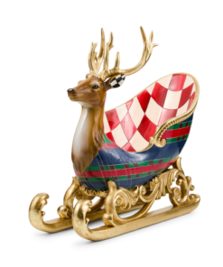 Mackenzie-Childs - Timeless Tartan Deer Sleigh