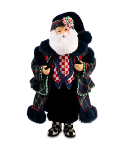 Mackenzie-Childs - Timeless Tartan Fabric Santa