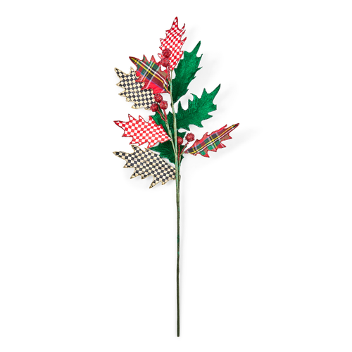 MacKenzie-Childs – Timeless Tartan Holly Spray