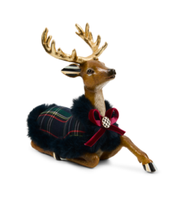 Mackenzie-Childs - Timeless Tartan Resting Deer