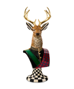 Mackenzie-Childs - Timeless Tartan Stag Head Bust