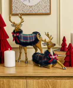 MacKenzie-Childs – Timeless Tartan Standing Deer - Image 2