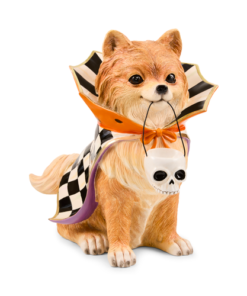 Mackenzie-Child's - Trick or Treat Pomeranian Dog Figurine