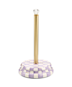 Mackenzie-Child's - Violet Check Paper Towel Holder