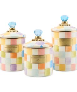 MacKenzie-Childs – Confetti Check Medium Canister - Image 2