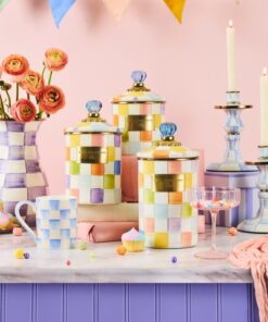 MacKenzie-Childs – Confetti Check Medium Canister - Image 3