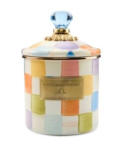 MacKenzie-Childs – Confetti Check Small Canister