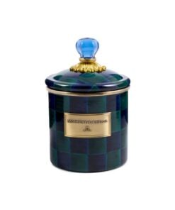 MacKenzie-Childs – Juniper Check Small Canister