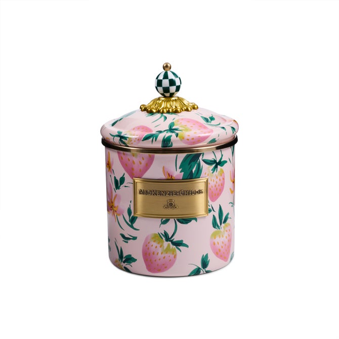 MacKenzie-Childs – Strawberry Small Canister