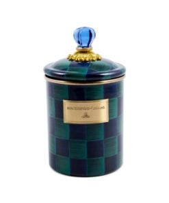 MacKenzie-Childs – Juniper Check Medium Canister