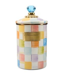 MacKenzie-Childs – Confetti Check Large Canister