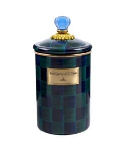 MacKenzie-Childs – Juniper Check Large Canister