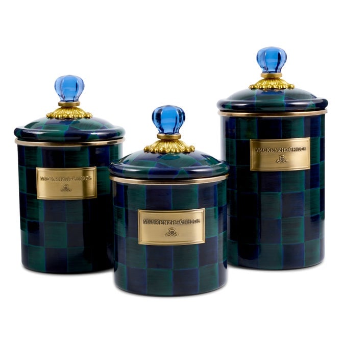 MacKenzie-Childs – Juniper Check Large Canister - Image 2